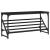 Suport pantofi, negru, 90x30x45 cm, lemn prelucrat GartenMobel Dekor