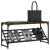 Pantofar, stejar fumuriu, 90x30x45cm, lemn prelucrat GartenMobel Dekor