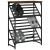 Pantofar, stejar fumuriu, 60x30x85 cm, lemn prelucrat GartenMobel Dekor