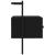 Dulap TV montat pe perete, negru, 60,5x30x51 cm, lemn prelucrat GartenMobel Dekor