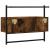 Dulap TV montat pe perete, stejar fumuriu, 60,5x30x51 cm, lemn GartenMobel Dekor