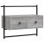 Dulap TV montat pe perete, gri sonoma, 60,5x30x51 cm, lemn GartenMobel Dekor