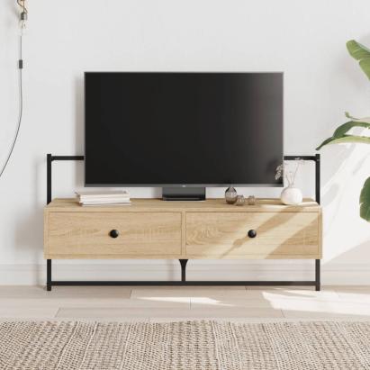 Dulap TV montat pe perete, stejar sonoma, 100,5x30x51 cm, lemn GartenMobel Dekor