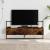 Dulap TV montat pe perete, stejar fumuriu, 100,5x30x51 cm, lemn GartenMobel Dekor