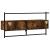Dulap TV montat pe perete, stejar fumuriu, 100,5x30x51 cm, lemn GartenMobel Dekor