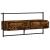 Dulap TV montat pe perete, stejar fumuriu, 100,5x30x51 cm, lemn GartenMobel Dekor