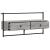 Dulap TV montat pe perete, gri sonoma, 100,5x30x51 cm, lemn GartenMobel Dekor