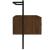 Dulap TV montat pe perete, stejar maro, 100,5x30x51 cm, lemn GartenMobel Dekor