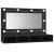 Dulap cu oglindă și LED, negru, 90x31,5x62 cm GartenMobel Dekor