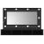 Dulap cu oglindă și LED, negru, 90x31,5x62 cm GartenMobel Dekor
