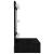 Dulap cu oglindă și LED, negru, 60x31,5x62 cm GartenMobel Dekor