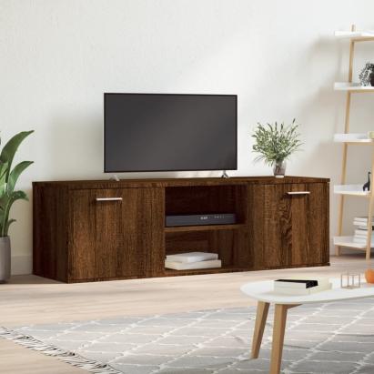 Comodă TV, stejar maro, 120x34x37 cm, lemn prelucrat GartenMobel Dekor