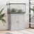 Suport acvariu, gri beton, 81x36x73 cm, lemn prelucrat GartenMobel Dekor