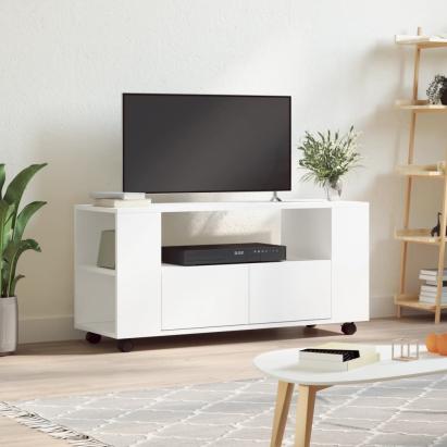 Comodă TV, alb, 102x34,5x43 cm, lemn prelucrat GartenMobel Dekor
