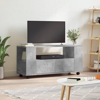Comodă TV, gri beton, 102x34,5x43 cm, lemn prelucrat GartenMobel Dekor