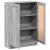 Bibliotecă, gri sonoma, 82,5x30,5x115 cm, lemn prelucrat GartenMobel Dekor