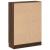Bibliotecă, stejar maro, 82,5x30,5x115 cm, lemn prelucrat GartenMobel Dekor