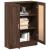 Bibliotecă, stejar maro, 82,5x30,5x115 cm, lemn prelucrat GartenMobel Dekor
