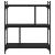 Bibliotecă cu 3 niveluri, negru, 76x32x88 cm, lemn prelucrat GartenMobel Dekor
