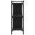 Bibliotecă cu 3 niveluri, negru, 76x32x88 cm, lemn prelucrat GartenMobel Dekor