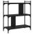 Bibliotecă cu 3 niveluri, negru, 76x32x88 cm, lemn prelucrat GartenMobel Dekor