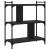 Bibliotecă cu 3 niveluri, negru, 76x32x88 cm, lemn prelucrat GartenMobel Dekor