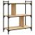 Bibliotecă cu 3 niveluri, stejar sonoma, 76x32x88 cm, lemn GartenMobel Dekor