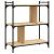 Bibliotecă cu 3 niveluri, stejar sonoma, 76x32x88 cm, lemn GartenMobel Dekor