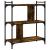 Bibliotecă cu 3 niveluri, stejar fumuriu, 76x32x88 cm, lemn GartenMobel Dekor