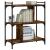 Bibliotecă cu 3 niveluri, stejar fumuriu, 76x32x88 cm, lemn GartenMobel Dekor