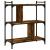 Bibliotecă cu 3 niveluri, stejar fumuriu, 76x32x88 cm, lemn GartenMobel Dekor