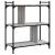 Bibliotecă cu 3 niveluri gri sonoma 76x32x88 cm lemn compozit GartenMobel Dekor