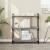 Bibliotecă cu 3 niveluri gri sonoma 76x32x88 cm lemn compozit GartenMobel Dekor
