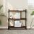 Bibliotecă cu 3 niveluri, stejar maro 76x32x88 cm lemn compozit GartenMobel Dekor
