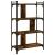 Bibliotecă cu 4 niveluri, stejar fumuriu, 76x32x123 cm, lemn GartenMobel Dekor