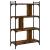 Bibliotecă cu 4 niveluri, stejar fumuriu, 76x32x123 cm, lemn GartenMobel Dekor
