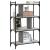 Bibliotecă cu 4 niveluri gri sonoma 76x32x123 cm lemn compozit GartenMobel Dekor