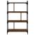 Bibliotecă cu 4 niveluri stejar maro 76x32x123 cm lemn compozit GartenMobel Dekor