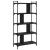 Bibliotecă cu 5 niveluri, negru, 76x32x158 cm, lemn prelucrat GartenMobel Dekor