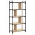 Bibliotecă cu 5 niveluri, stejar sonoma, 76x32x158 cm, lemn GartenMobel Dekor