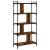 Bibliotecă cu 5 niveluri, stejar fumuriu, 76x32x158 cm, lemn GartenMobel Dekor