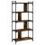 Bibliotecă cu 5 niveluri, stejar fumuriu, 76x32x158 cm, lemn GartenMobel Dekor