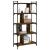 Bibliotecă cu 5 niveluri, stejar fumuriu, 76x32x158 cm, lemn GartenMobel Dekor