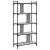 Bibliotecă cu 5 niveluri gri sonoma 76x32x158 cm lemn compozit GartenMobel Dekor
