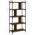 Bibliotecă cu 5 niveluri stejar maro 76x32x158 cm lemn compozit GartenMobel Dekor