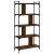 Bibliotecă cu 5 niveluri stejar maro 76x32x158 cm lemn compozit GartenMobel Dekor