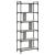 Bibliotecă cu 6 niveluri gri sonoma 76x32x192 cm lemn compozit GartenMobel Dekor