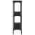 Masă consolă, negru, 75x22,5x75 cm, lemn prelucrat GartenMobel Dekor
