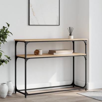 Măsuță consolă, stejar sonoma, 100x35,5x75 cm, lemn prelucrat GartenMobel Dekor