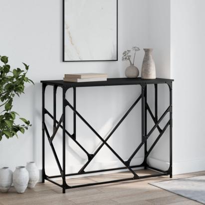 Măsuță consolă, negru, 100x40x80 cm, lemn compozit GartenMobel Dekor